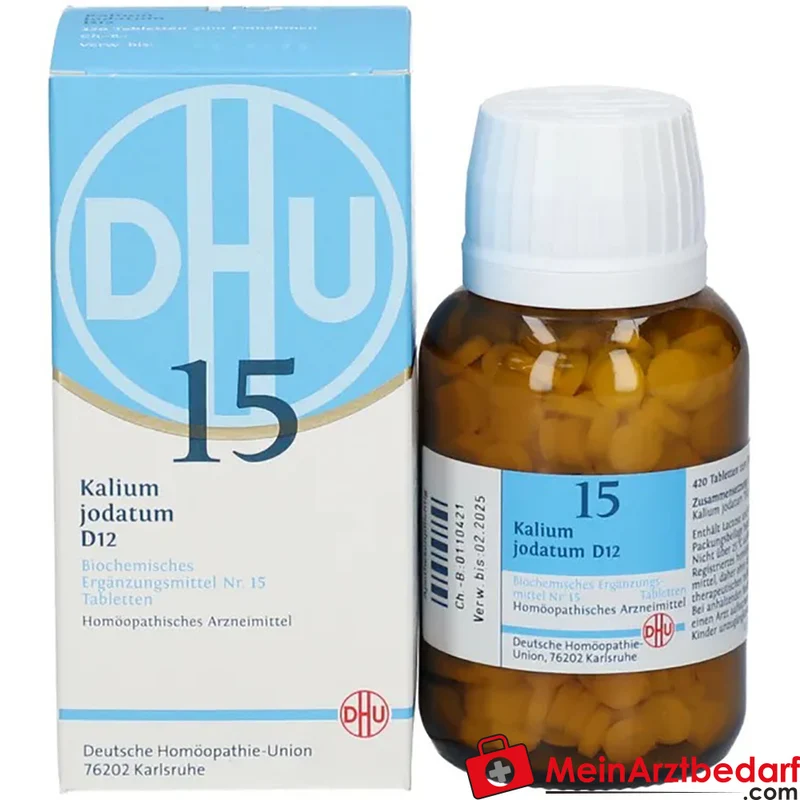 DHU Biochemie 15 Kalium jodatum D12 Tabletten