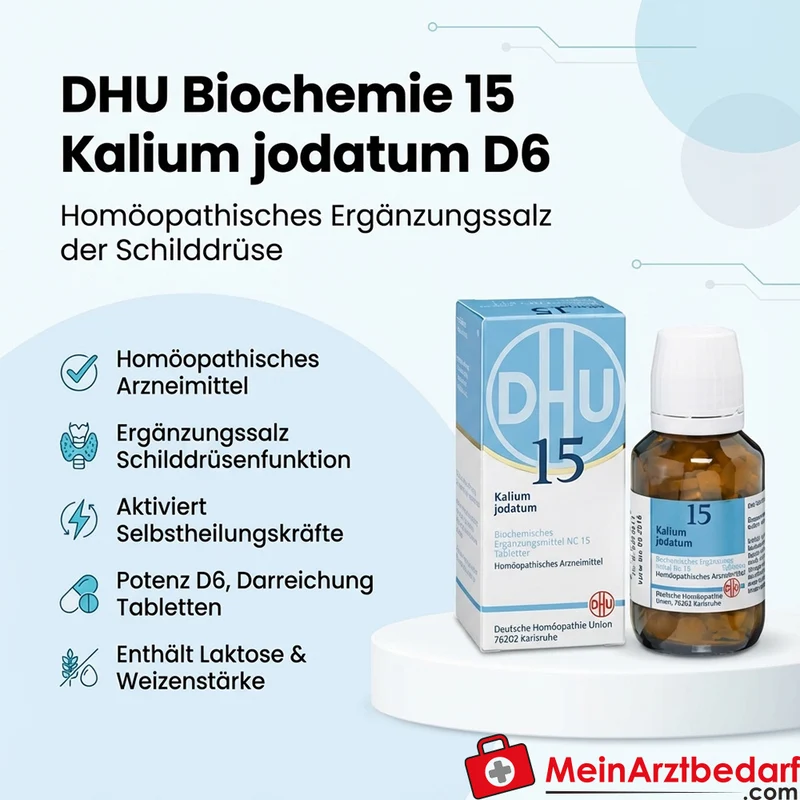 DHU Biochemie 15 Kalium jodatum D6 Tabletten