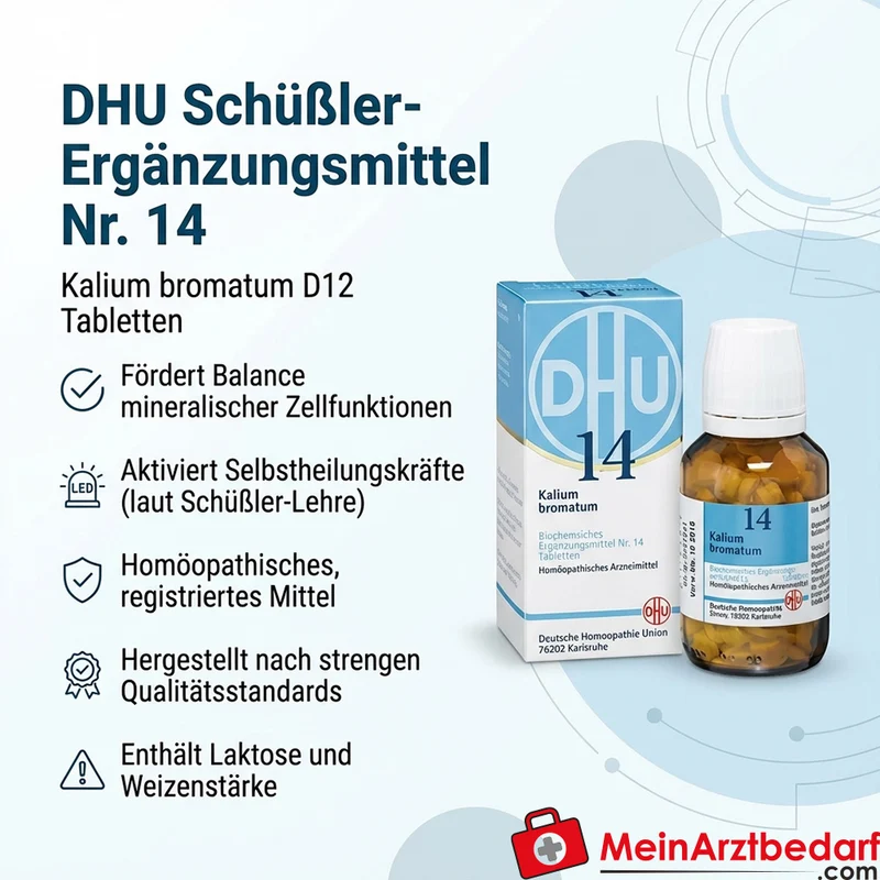 DHU Biochemie 14 Kalium bromatum D12 Tabletten