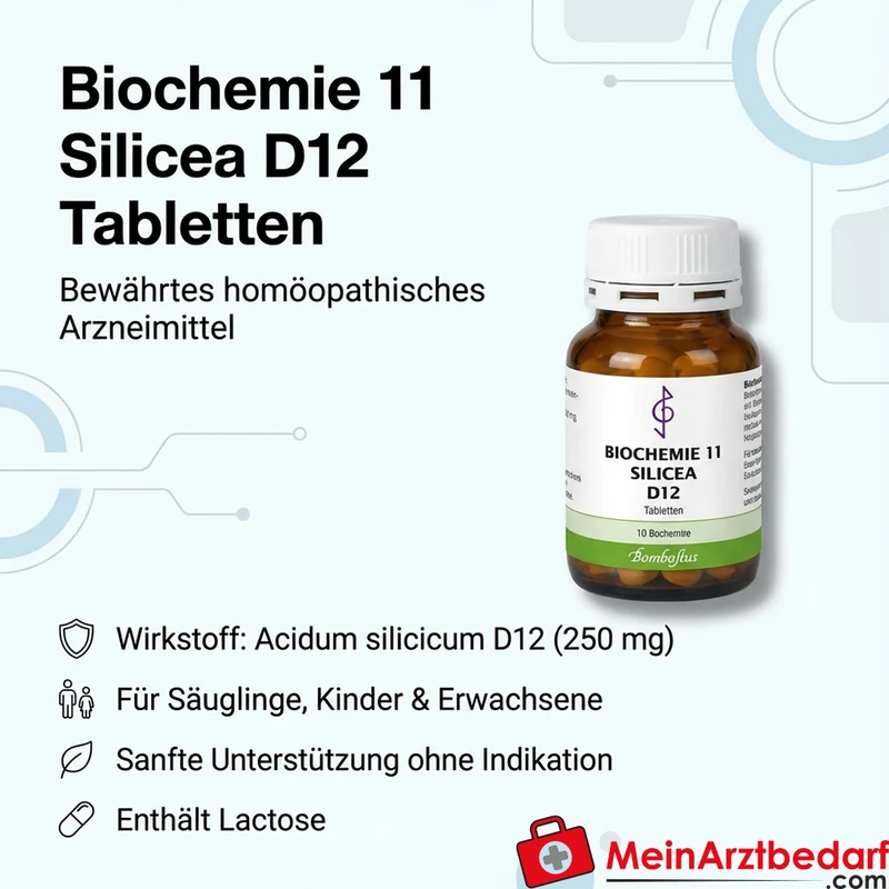 Bombastus Biochemie 11 Silicea D12 Acidum silicicum 250 mg Tabletten