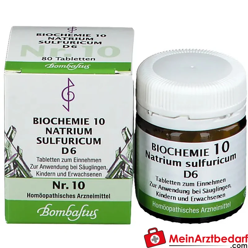 Bombastus Biochemie Natrium sulfuricum D6 250 mg Tabletten 10 Stück