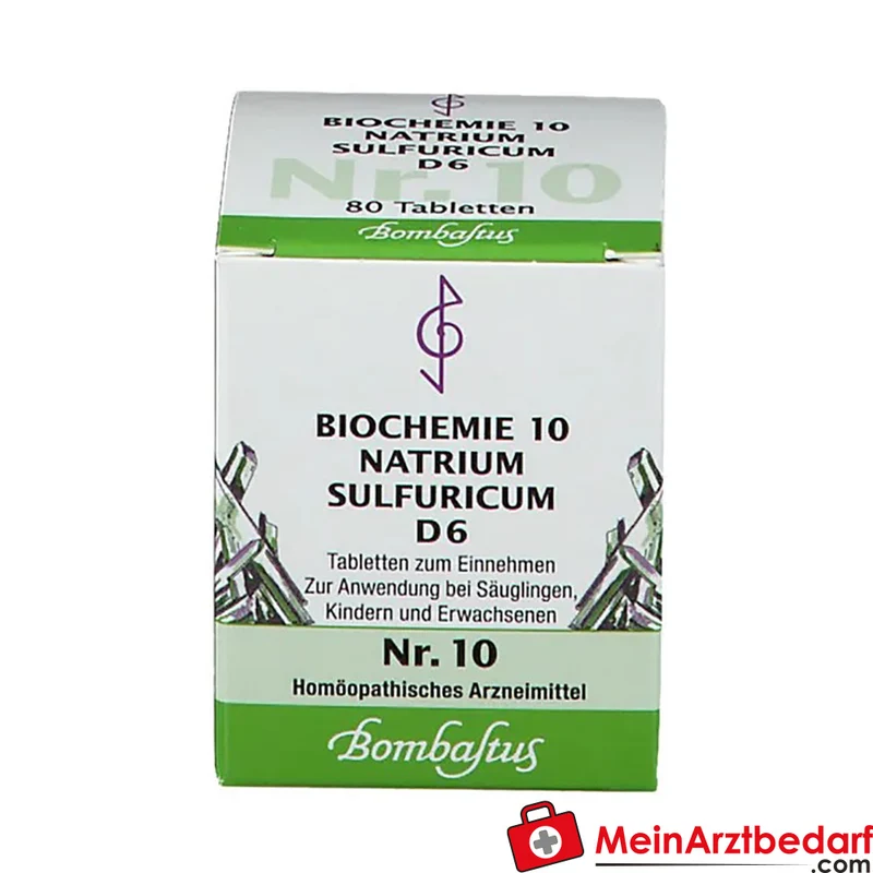 Bombastus Biochemie Natrium sulfuricum D6 250 mg Tabletten 10 Stück
