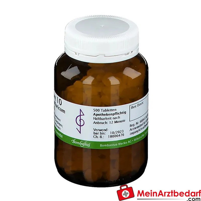 Bombastus Biochemie Natrium sulfuricum D6 250 mg Tabletten 10 Stück
