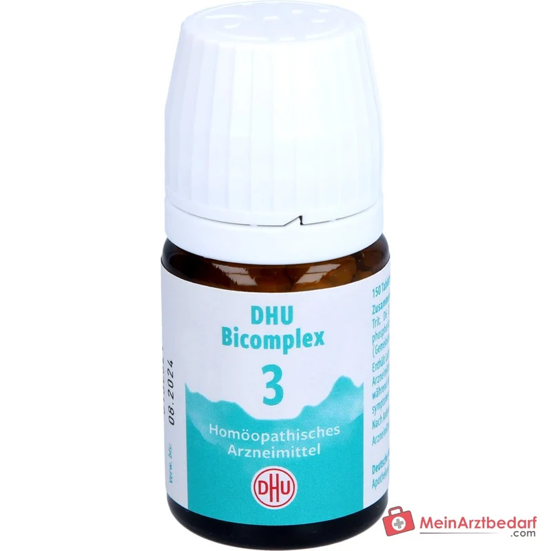 DHU Bicomplex 3 Natrium phosphoricum D6, Natrium sulfuricum D6, Calcium phosphoricum D6, Kalium phosphoricum je 25 mg Tabletten