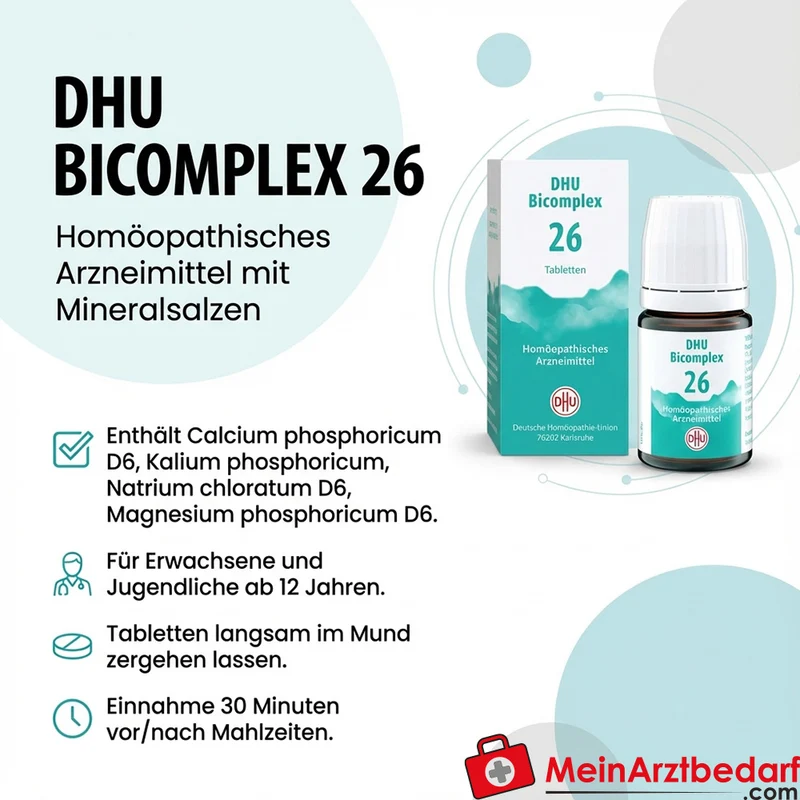 DHU Bicomplex 26 Tabletten mit Calcium phosphoricum D6 homöopathisch