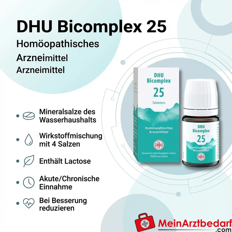 DHU Bicomplex 25 homöopathische Tabletten 25 mg (Mineralsalze D6)