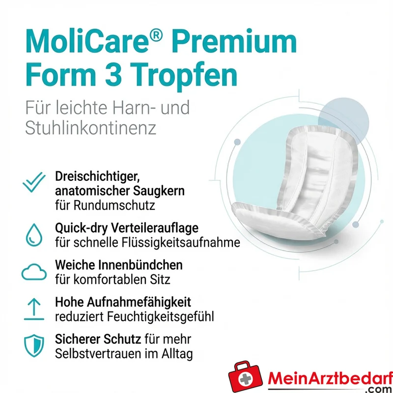 MoliCare Premium Form 3 Tropfen Normal Inkontinenzvorlagen