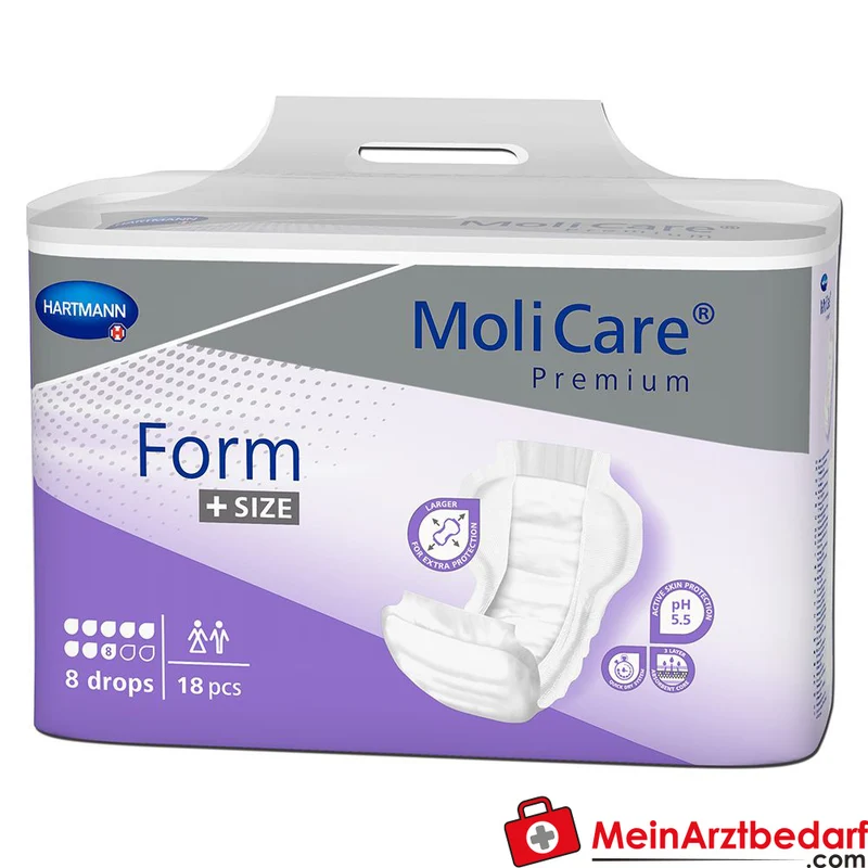 MoliCare Premium Form Size Einlage 8 Tropfen 76 x 44 cm