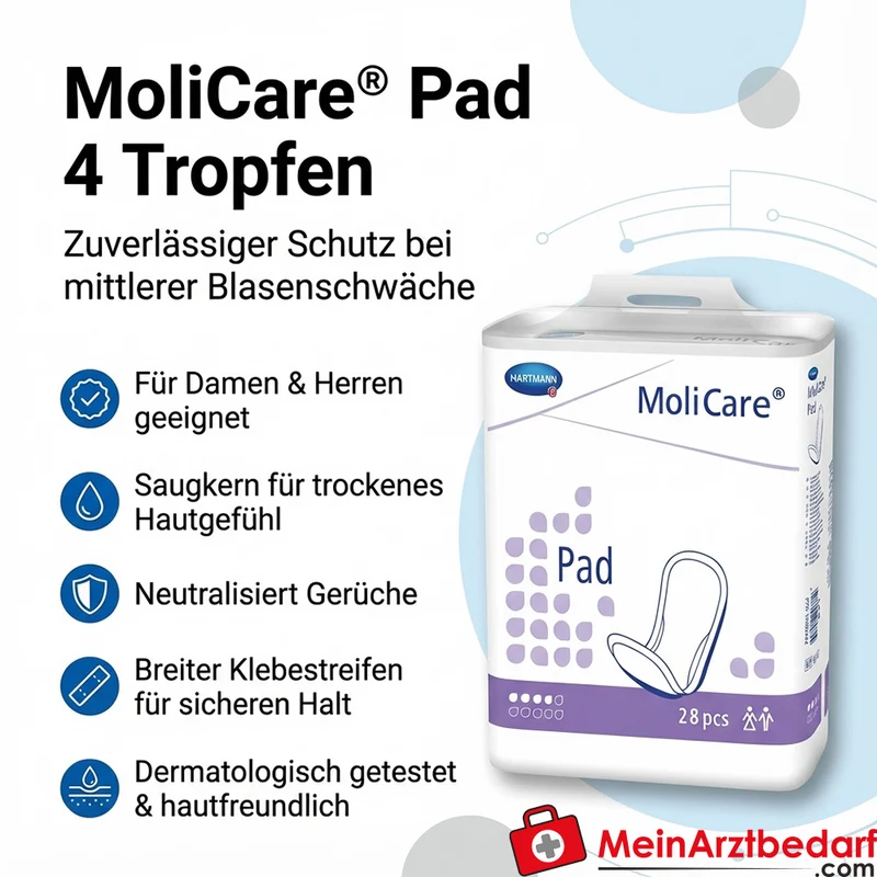 MoliCare Pad 4 Tropfen Inkontinenzeinlagen 28 Stück