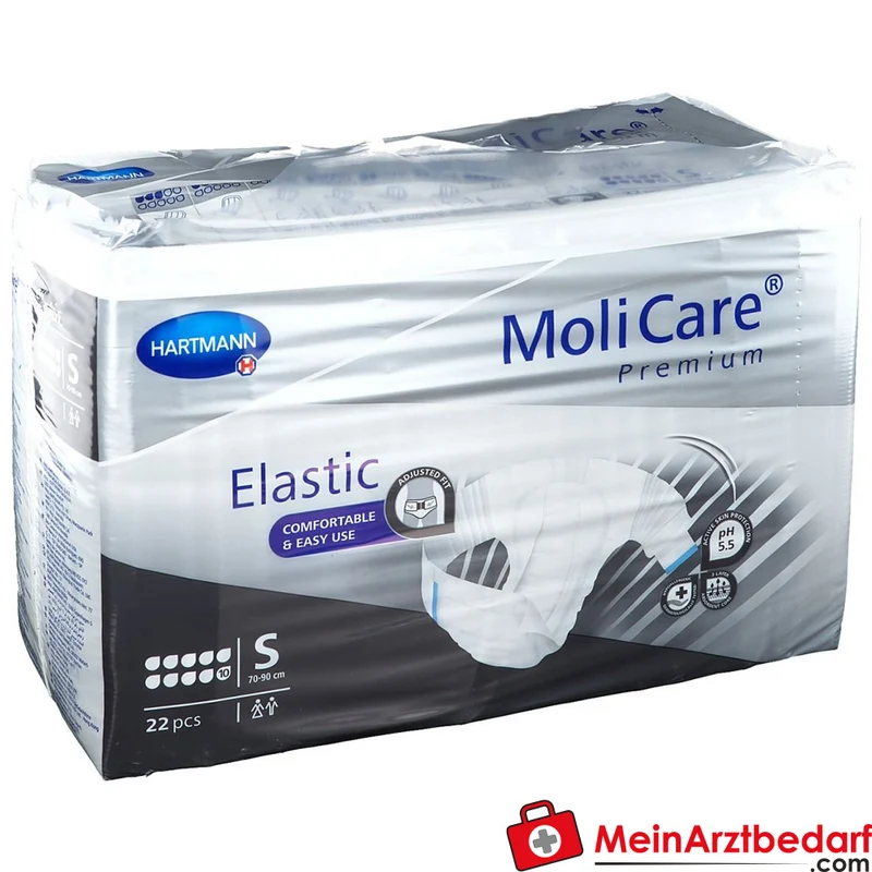 MoliCare Premium Elastic 10 Tropfen Inkontinenzpants Gr. S (70-90 cm)