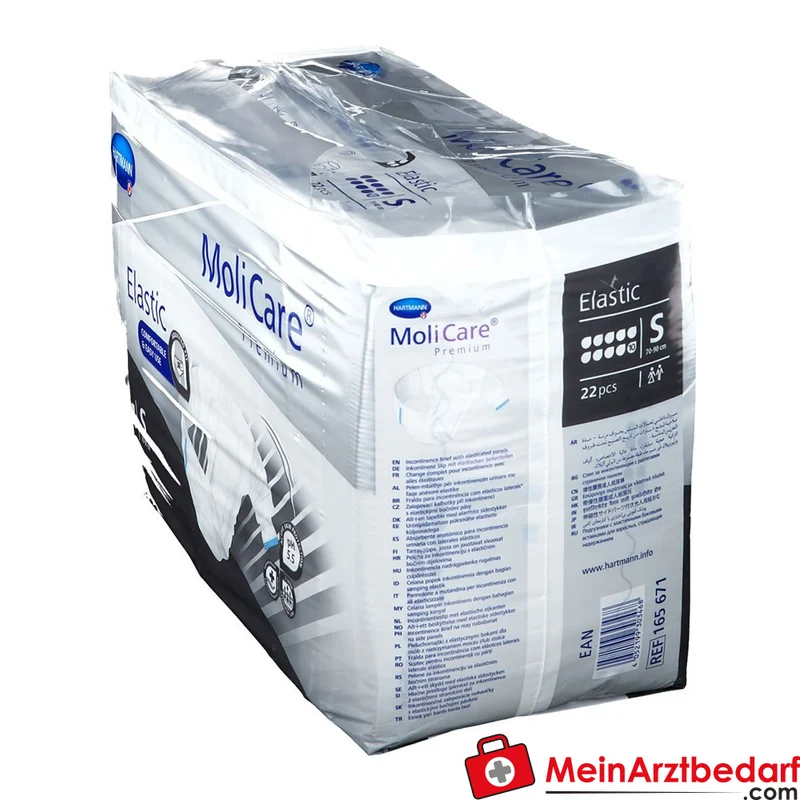 MoliCare Premium Elastic 10 Tropfen Inkontinenzpants Gr. S (70-90 cm)