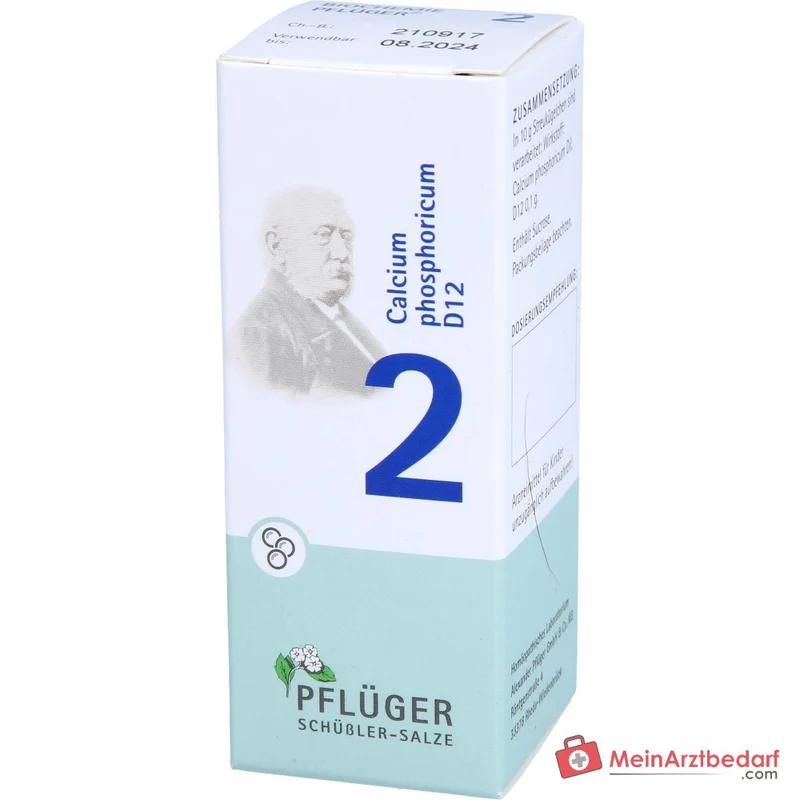 Pflüger Biochemie Globuli Nr. 2 Calcium phosphoricum D12 Globuli, 15 g