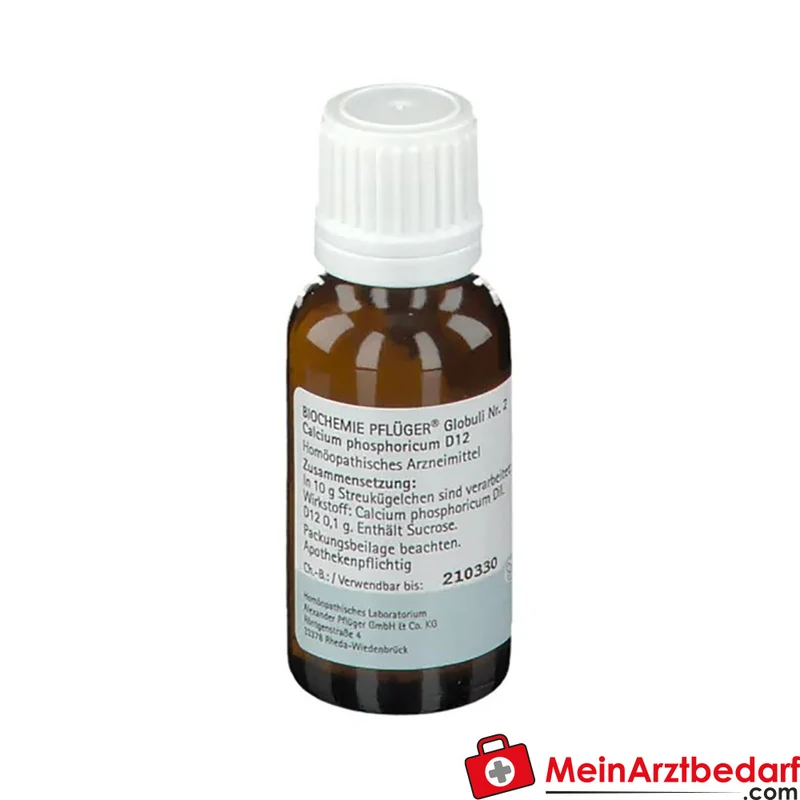 Pflüger Biochemie Globuli Nr. 2 Calcium phosphoricum D12 Globuli, 15 g