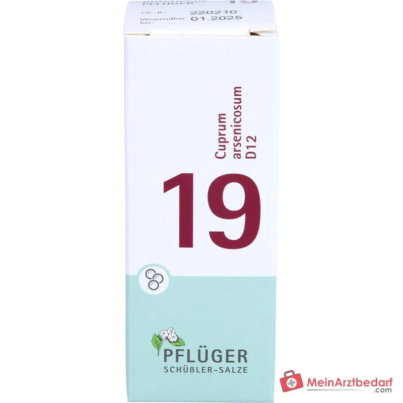 Biochemie Pflüger Globuli Nr. 19 Cuprum arsenicosum D12 Streukügelchen, 15 g