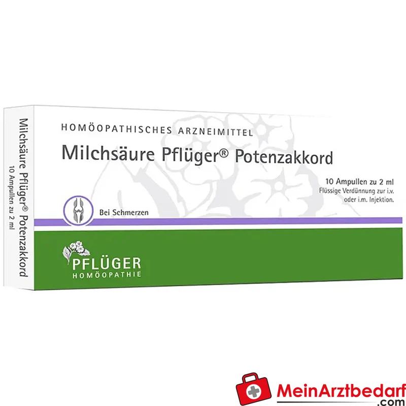 Pflüger Milchsäure Potenzakkord Acidum lacticum Dil. Ampullen 2 ml 10 Stück