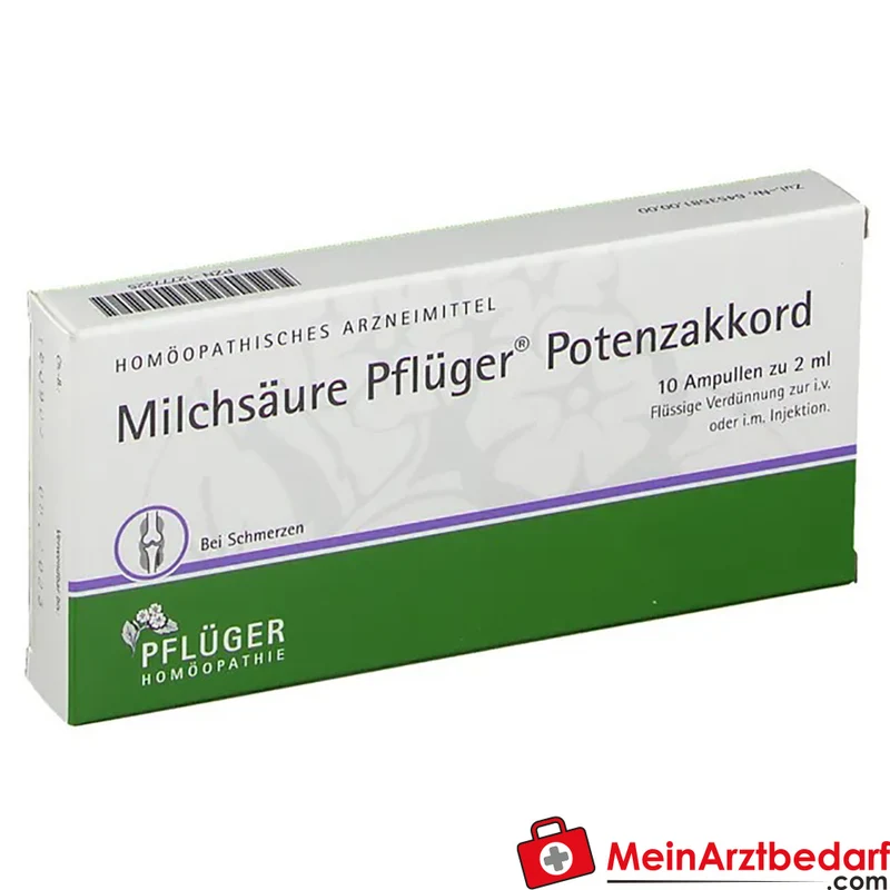 Pflüger Milchsäure Potenzakkord Acidum lacticum Dil. Ampullen 2 ml 10 Stück