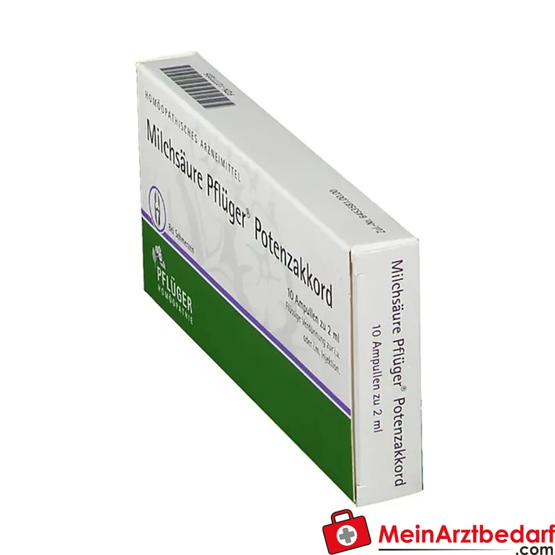 Pflüger Milchsäure Potenzakkord Acidum lacticum Dil. Ampullen 2 ml 10 Stück