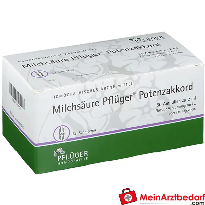 Pflüger Milchsäure Potenzakkord Acidum lacticum Dil. Ampullen 2 ml 10 Stück