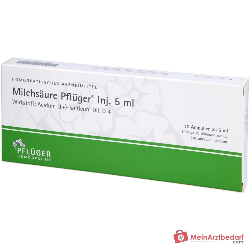 Pflüger Milchsäure (Acidum sarcolacticum D4) Injektionsampullen 5 ml 10 Stück