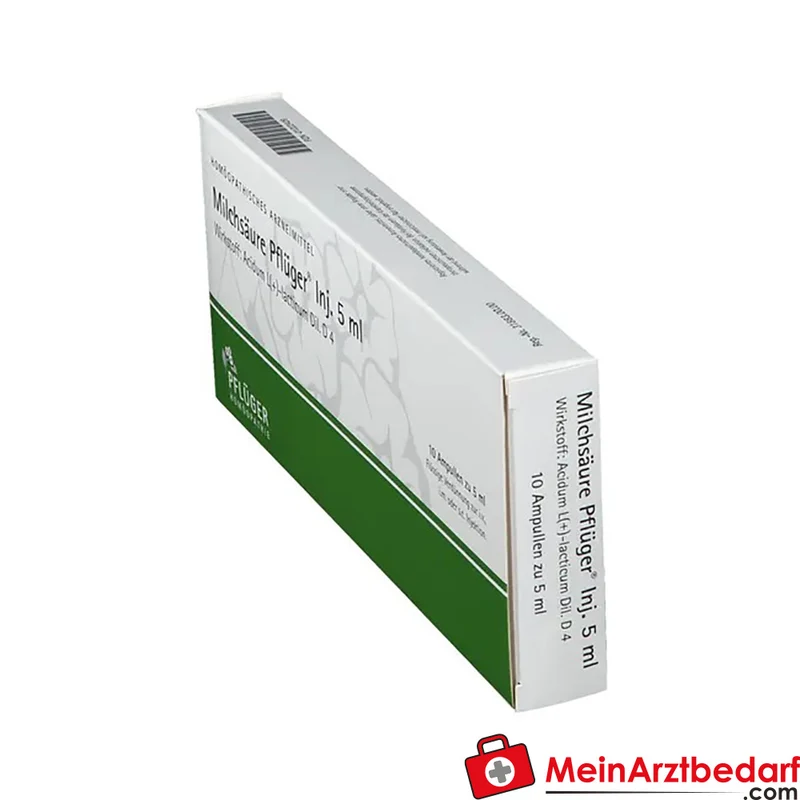 Pflüger Milchsäure (Acidum sarcolacticum D4) Injektionsampullen 5 ml 10 Stück