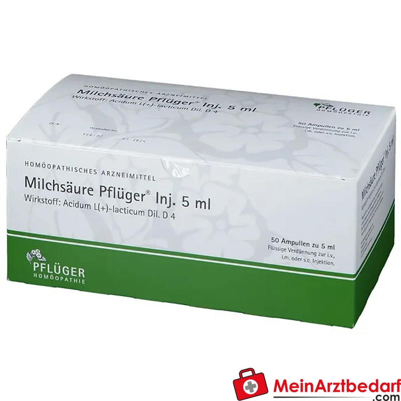 Pflüger Milchsäure (Acidum sarcolacticum D4) Injektionsampullen 5 ml 10 Stück