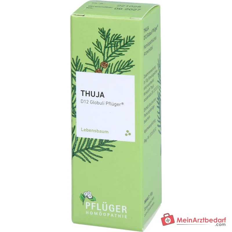 Pflüger Thuja D12 Globuli 10 g mit Dosierspender