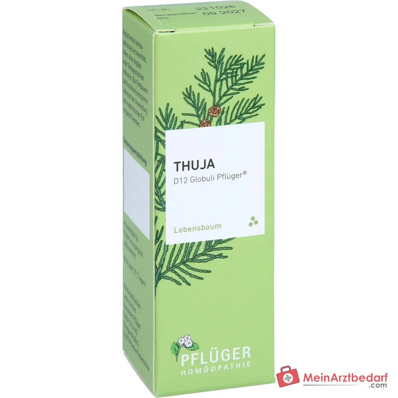 Pflüger Thuja D12 Globuli 10 g mit Dosierspender