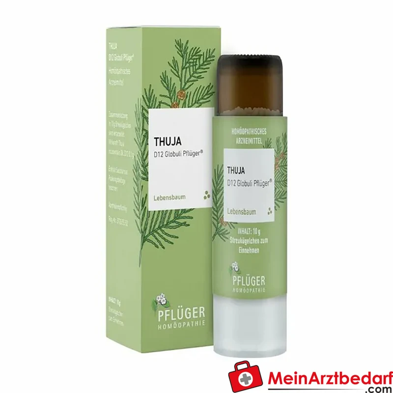 Pflüger Thuja D12 Globuli 10 g mit Dosierspender