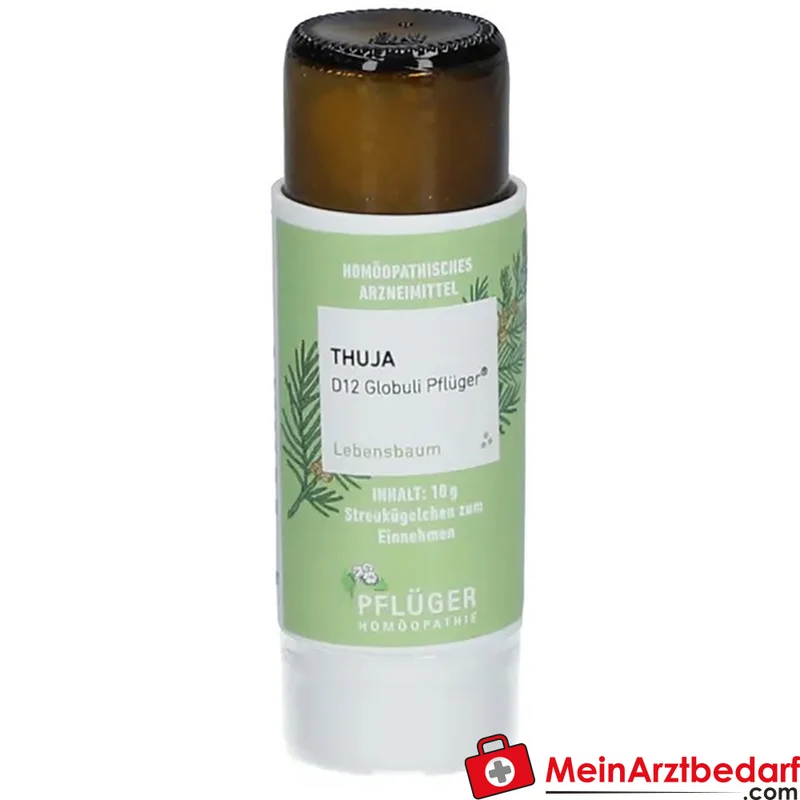 Pflüger Thuja D12 Globuli 10 g mit Dosierspender