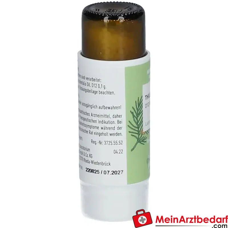 Pflüger Thuja D12 Globuli 10 g mit Dosierspender