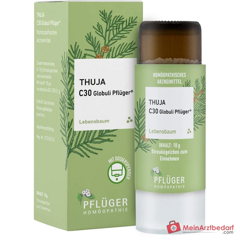 Pflüger Thuja extern Globuli Thuja occidentalis C30 (10 mg) 10 g