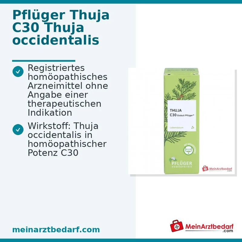 Pflüger Thuja extern Globuli Thuja occidentalis C30 (10 mg) 10 g
