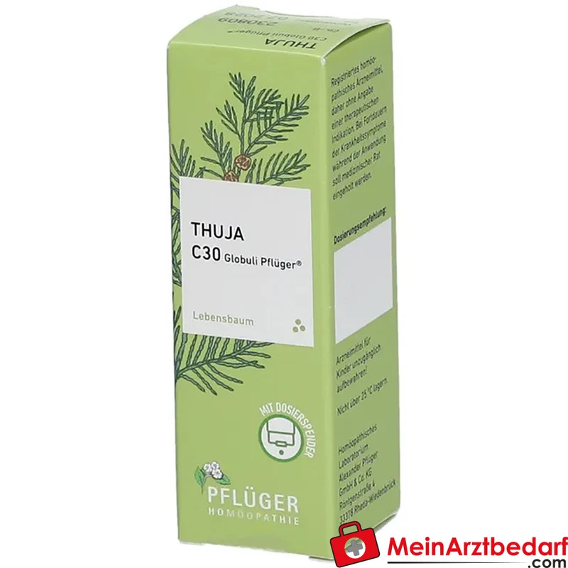 Pflüger Thuja extern Globuli Thuja occidentalis C30 (10 mg) 10 g