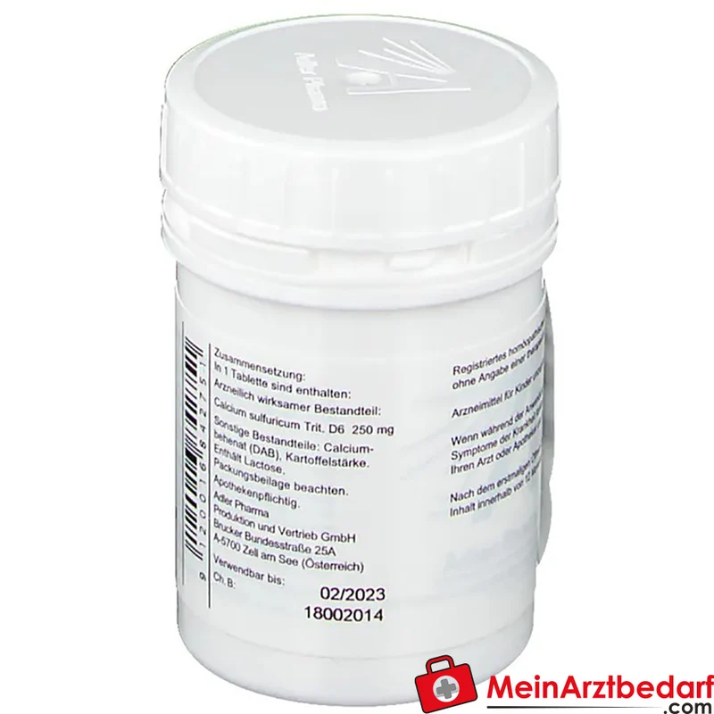 Adler Pharma Calcium sulfuricum D6 250 mg Tabletten