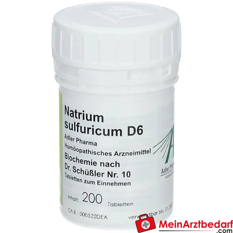 Adler Pharma Natrium sulfuricum D6 250 mg Tabletten