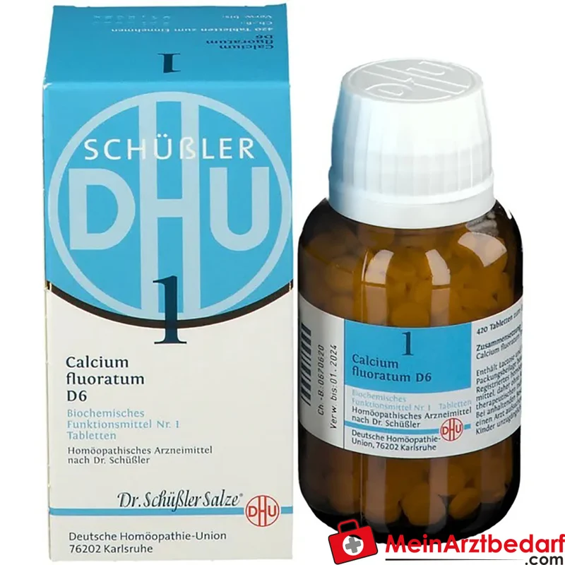 DHU Schüßler-Salz Nr. 1 Calcium fluoratum D6 250 mg Tabletten 80 Stück