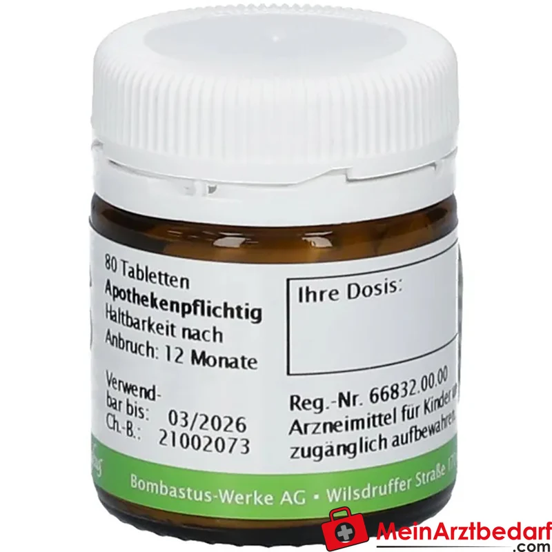 Bombastus Biochemie 1 Calcium fluoratum D6 250 mg Tabletten