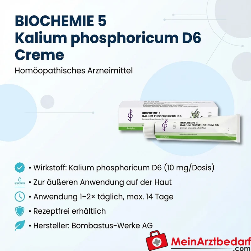 BIOCHEMIE 5 Kalium phosphoricum D6 10 mg Creme 1 Packung