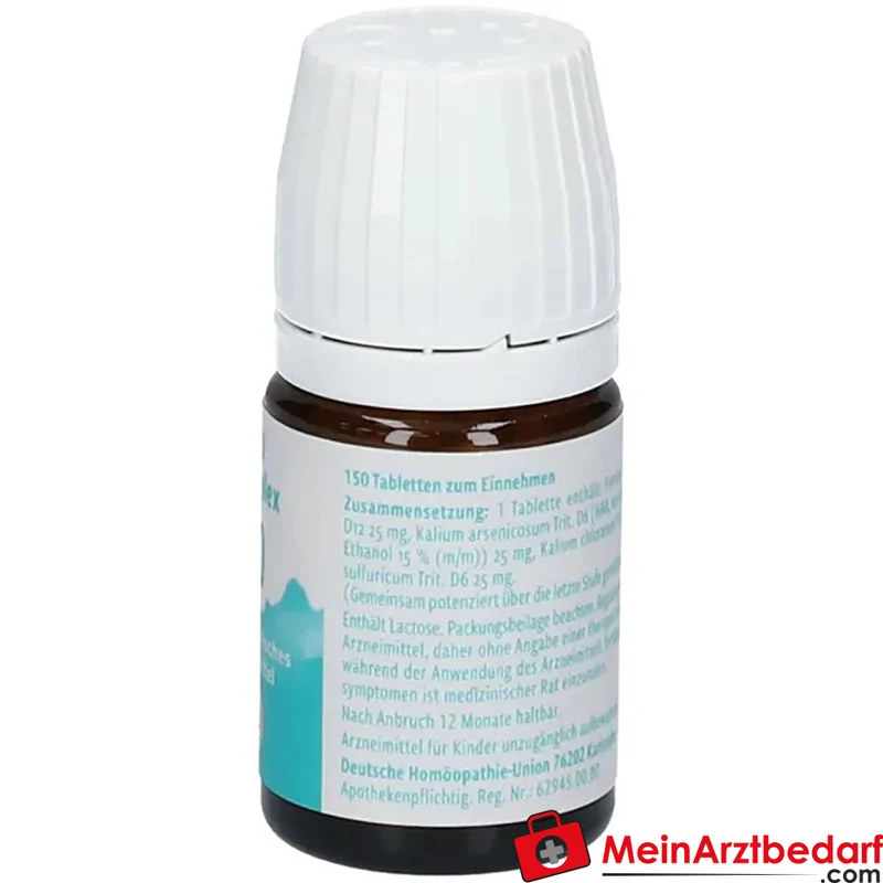 DHU Bicomplex 20 Tabletten 150 Stück – Ferrum phosphoricum D12, Kalium arsenicosum D6, Kalium chloratum D6, Kalium sulfuricum D6
