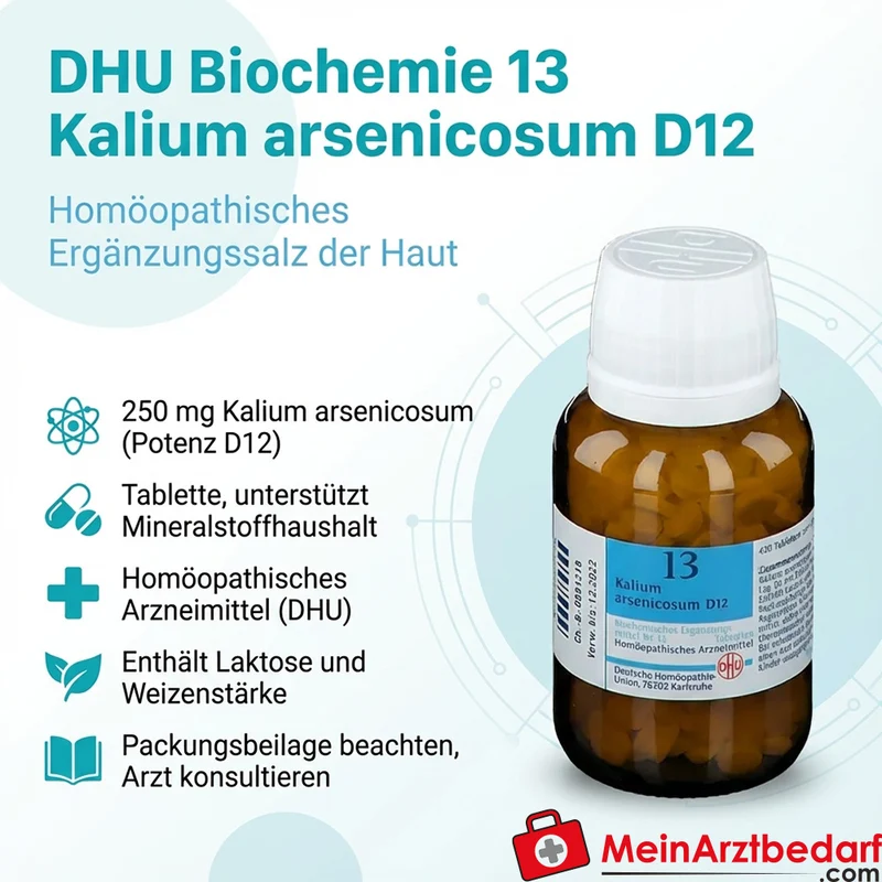 DHU Biochemie 13 Kalium arsenicosum D12 250 mg Tabletten