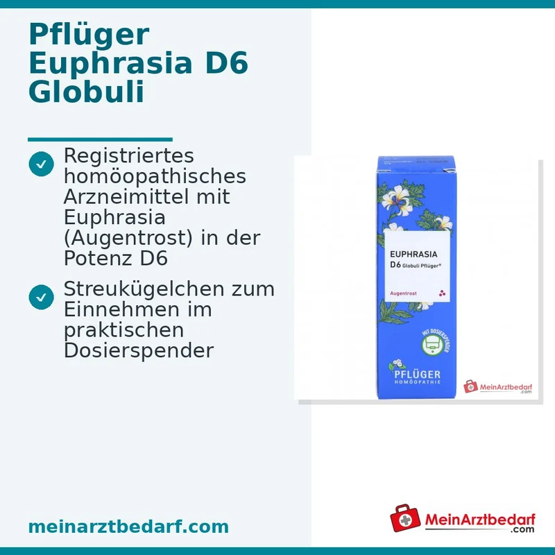 Pflüger Euphrasia D6 Globuli 10 g