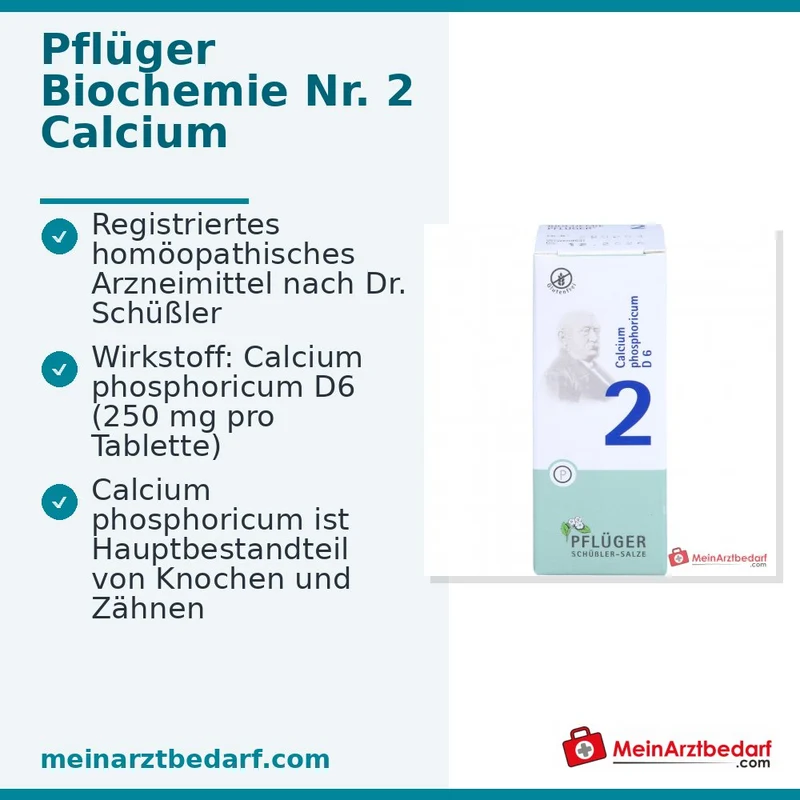 Pflüger Biochemie Nr. 2 Calcium phosphoricum D6 Tabletten, 100 St.