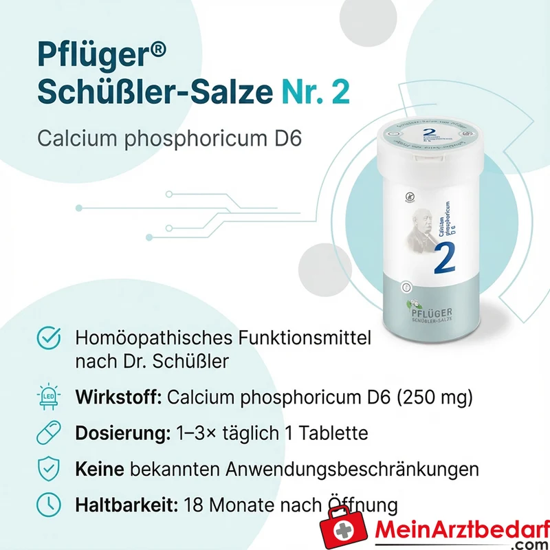 Pflüger Biochemie Nr. 2 Calcium phosphoricum D6 Tabletten, 100 St.