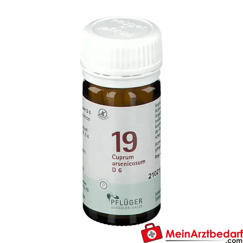 Biochemie Pflüger Nr. 19 Cuprum arsenicosum D6 250 mg Tabletten
