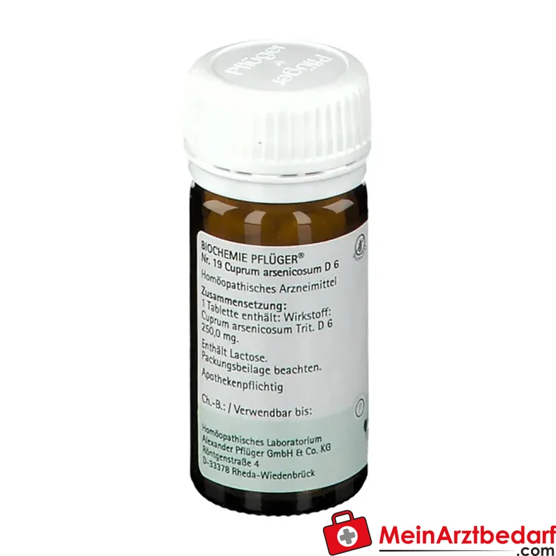 Biochemie Pflüger Nr. 19 Cuprum arsenicosum D6 250 mg Tabletten