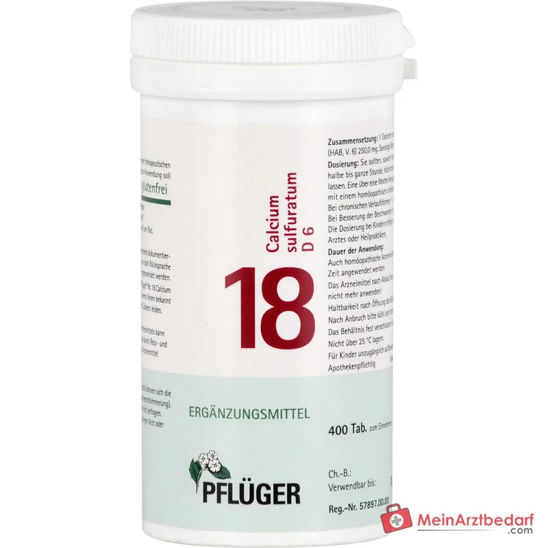 Biochemie Pflüger Nr. 18 Calcium sulfuratum D6 Tabletten, 400 St.