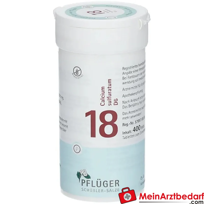 Biochemie Pflüger Nr. 18 Calcium sulfuratum D6 Tabletten, 400 St.