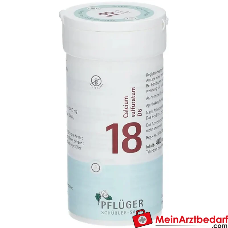 Biochemie Pflüger Nr. 18 Calcium sulfuratum D6 Tabletten, 400 St.