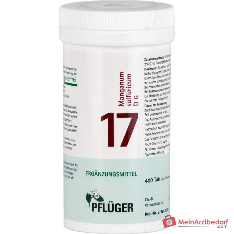 Pflüger Biochemie Nr. 17 Manganum sulfuricum Tabletten, 100 St.