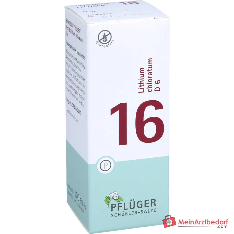 Biochemie Pflüger Nr. 16 Lithium chloratum D6 Tabletten, 100 St.